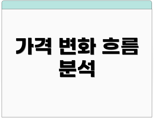 가격 변화 흐름 분석