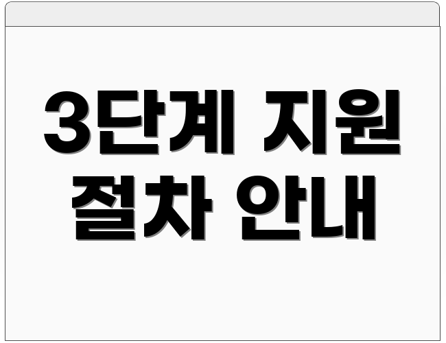 3단계 지원 절차 안내