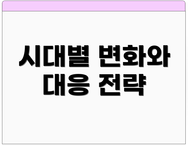 시대별 변화와 대응 전략