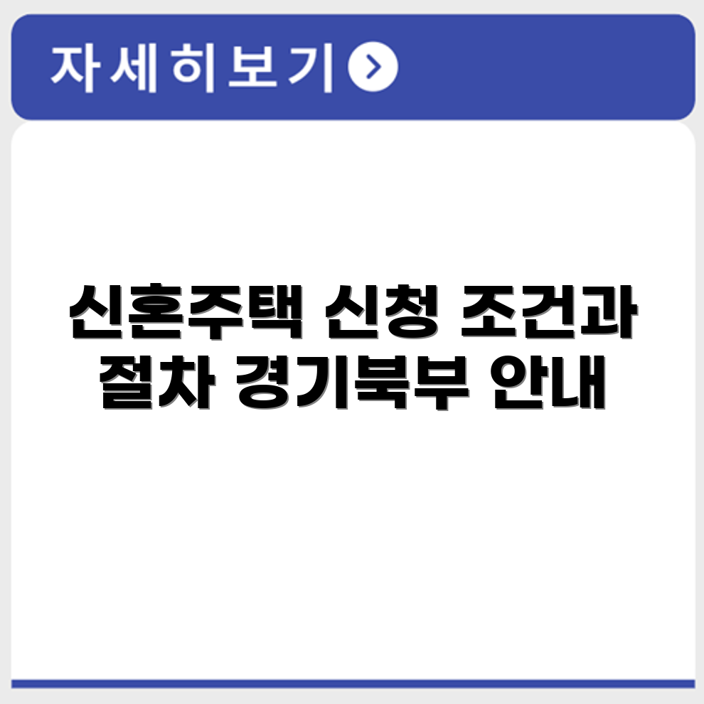 LH 청약플러스 경기북부 신혼 및 신생아 매입임대주택 신청 조건과 절차 설명