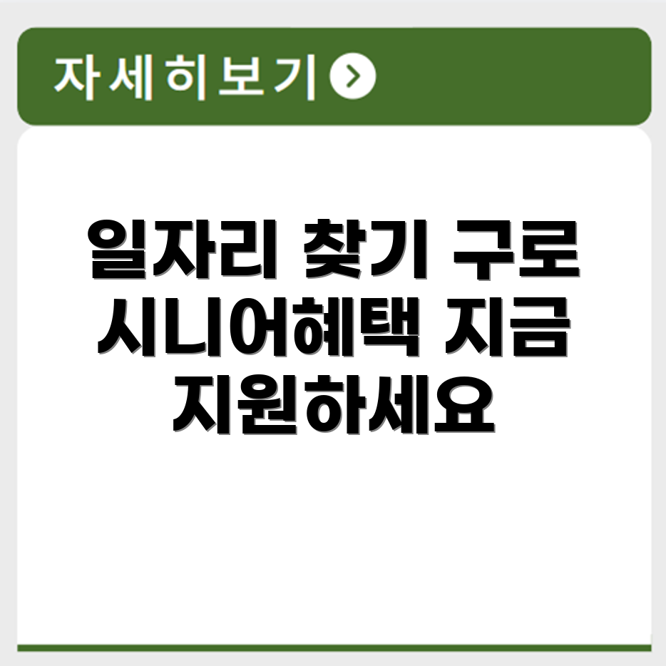 서울 구로 시니어클럽 노인 시니어 일자리 사업 채용정보 홈페이지