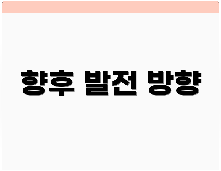 향후 발전 방향