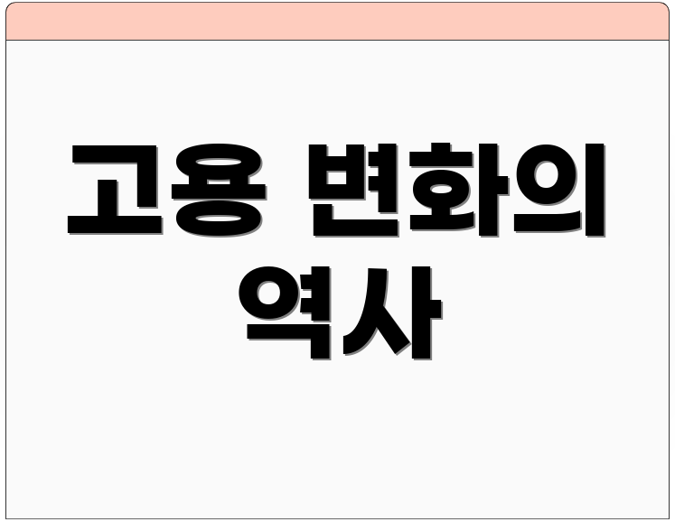 고용 변화의 역사