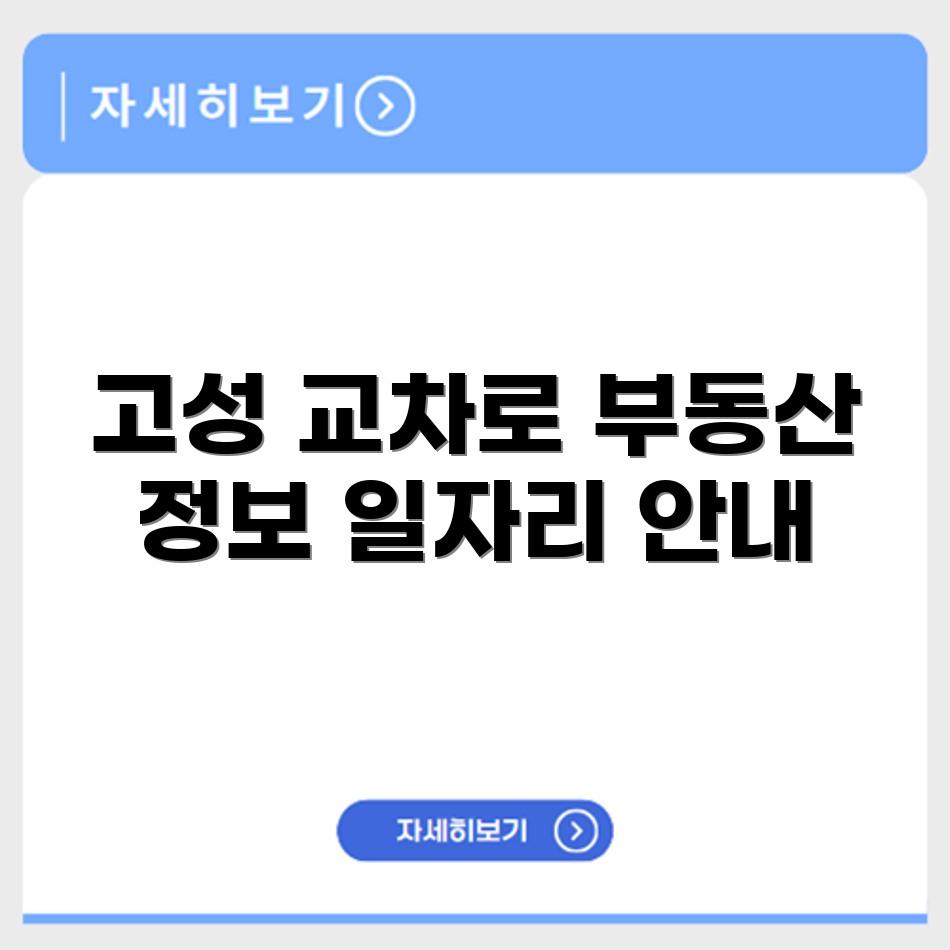 고성교차로 교차로 신문 부동산 일자리 안내