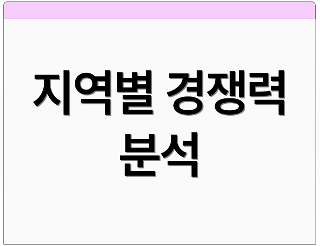 지역별 경쟁력 분석