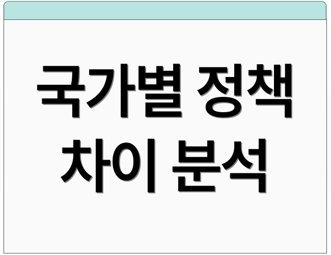 국가별 정책 차이 분석