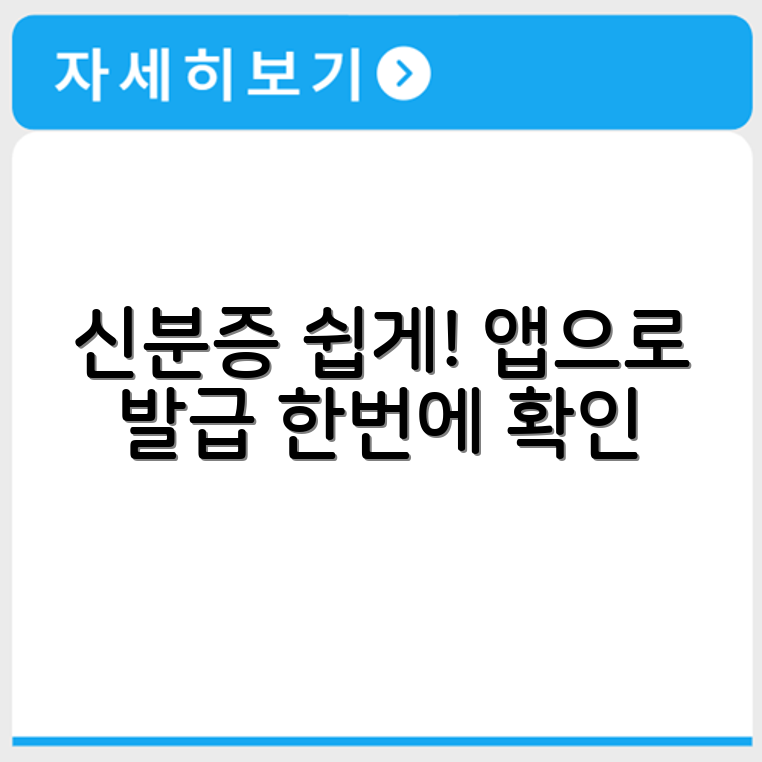 모바일 신분증 발급받는 절차와 사용 가능한 앱