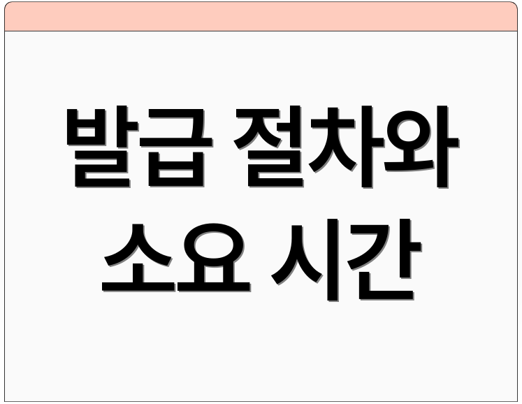 발급 절차와 소요 시간