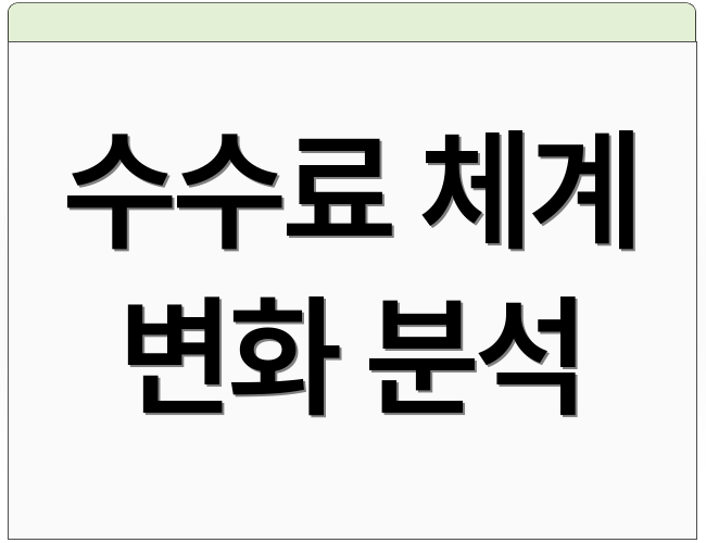 수수료 체계 변화 분석