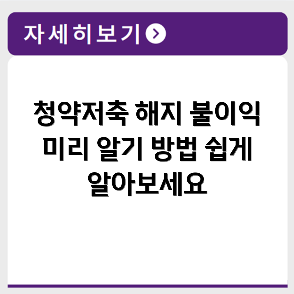 주택청약저축 해지 방법과 불이익 기준