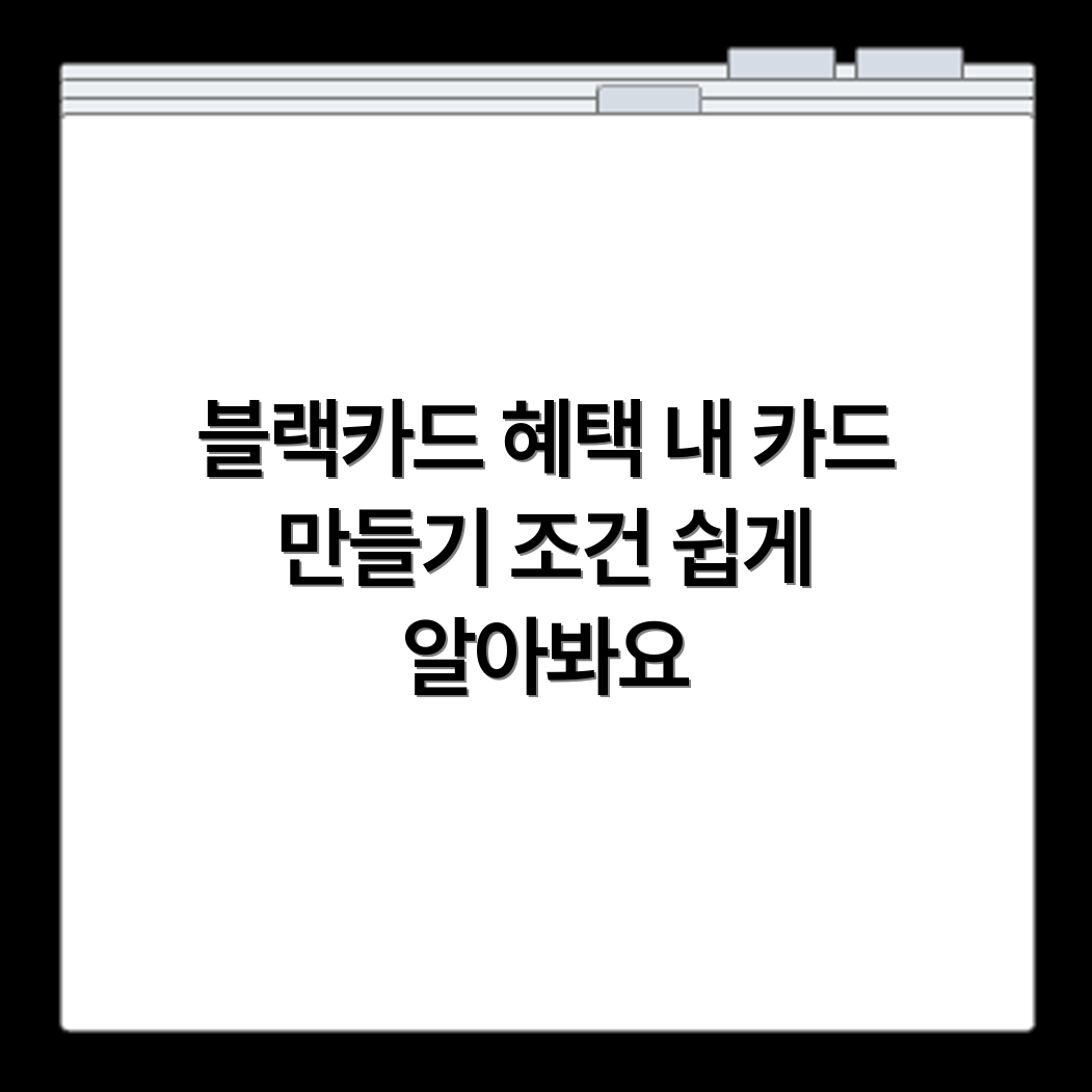 현대 블랙카드 발급 조건과 프리미엄 할인 혜택 구성 요약